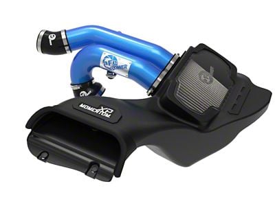 AFE Momentum XP Cold Air Intake with Pro DRY S Filter; Blue (21-24 3.5L EcoBoost F-150)