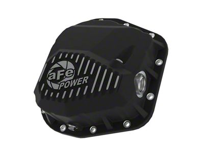 AFE Pro Series Rear Differential Cover with Machined Fins; Black; 9.75-Inch (97-25 F-150)