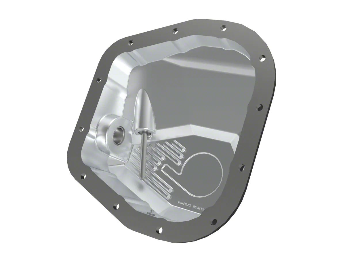 AFE F150 Pro Series Rear Differential Cover with Machined Fins; Black