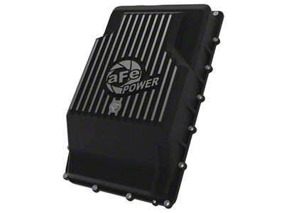 AFE Pro Series Rear Differential Cover with Machined Fins; Black; 9.75 Rear Axles (17-24 F-150, Excluding Raptor)