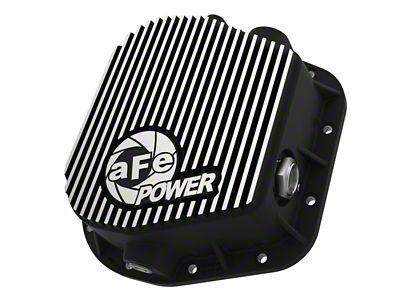 AFE Pro Series Rear Differential Cover with Machined Fins; Black; 9.75-Inch (97-25 F-150, Excluding Lightning)