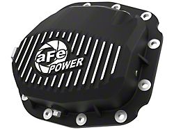 AFE Pro Series Rear Differential Cover with Machined Fins; Black; Super 8.8 Rear Axles (15-24 F-150)