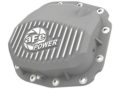 AFE Street Series Rear Differential Cover with Machined Fins; Raw; Super 8.8 Rear Axles (15-25 F-150)