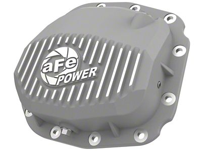 AFE Street Series Rear Differential Cover with Machined Fins; Raw; Super 8.8 Rear Axles (15-24 F-150)