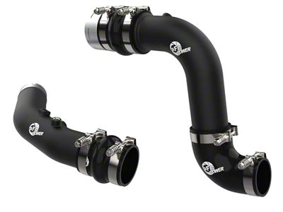 AFE BladeRunner 3-Inch Hot and Cold Charge Pipe Kit; Black (23-24 6.7L PowerStroke F-250 Super Duty)