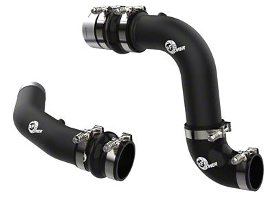 AFE BladeRunner 3-Inch Hot and Cold Charge Pipe Kit; Black (23-25 6.7L Standard Output Powerstroke F-250 Super Duty)