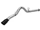 AFE Large Bore-HD 5-Inch DPF-Back Single Exhaust System with Black Tip; Side Exit (15-16 6.7L Powerstroke F-250 Super Duty)