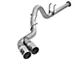 AFE Rebel XD Series 4-Inch DPF-Back Single Exhaust System with Polished Tips; Side Exit (11-14 6.7L Powerstroke F-250 Super Duty)