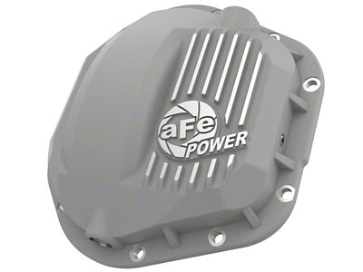 AFE Street Series Front Differential Cover with Machined Fins; Raw; Dana 50/60/61 (11-16 F-250 Super Duty)