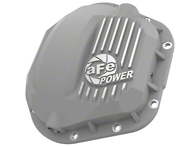 AFE Street Series Front Differential Cover with Machined Fins; Raw; Dana 60 (17-22 F-250 Super Duty)