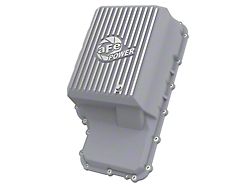 AFE Street Series Transmission Pan; Raw with Machined Fins (20-22 F-250 Super Duty w/ 10R140 Transmission)