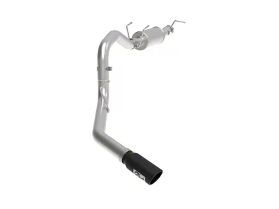 AFE Apollo GT Series Single Axle-Back Exhaust System with Muffler and Black Tip; Side Exit (20-22 7.3L F-350 Super Duty)