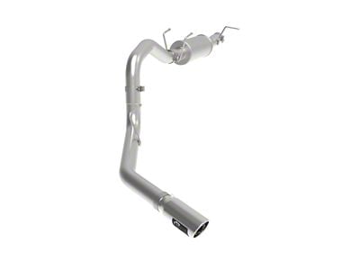 AFE Apollo GT Series Single Axle-Back Exhaust System with Muffler and Polished Tip; Side Exit (20-22 7.3L F-350 Super Duty)