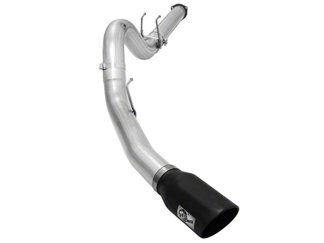 AFE ATLAS 5-Inch DPF-Back Single Exhaust System with Black Tip; Side Exit (15-16 6.7L Powerstroke F-350 Super Duty)