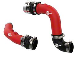 AFE BladeRunner 3-Inch Hot and Cold Charge Pipe Kit; Red (23-25 6.7L PowerStroke F-350 Super Duty)