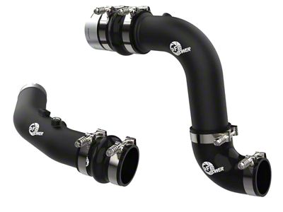 AFE BladeRunner 3-Inch Hot and Cold Charge Pipe Kit; Black (23-24 6.7L PowerStroke F-350 Super Duty)