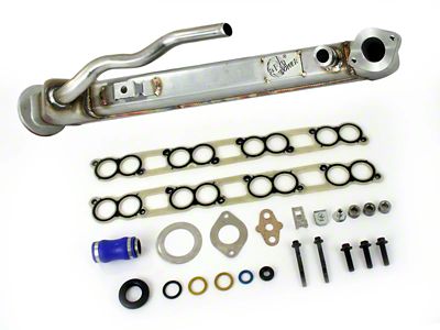 AFE BladeRunner EGR Cooler; Square (04-07 6.0L Powerstroke F-350 Super Duty)