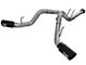 AFE Large Bore-HD 4-Inch DPF-Back Dual Exhaust System with Black Tips; Side Exit (15-16 6.7L Powerstroke F-350 Super Duty)