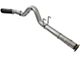 AFE Large Bore-HD 5-Inch DPF-Back Single Exhaust System with Black Tip; Side Exit (17-22 6.7L Powerstroke F-350 Super Duty)
