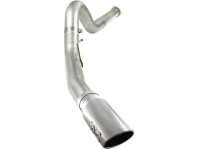 AFE Large Bore-HD 5-Inch DPF-Back Single Exhaust System with Polished Tip; Side Exit (11-14 6.7L Powerstroke F-350 Super Duty)