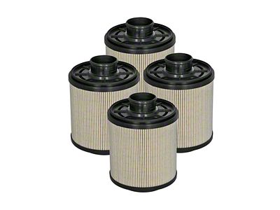 AFE Pro GUARD D2 Fuel Filter; Set of Four (11-16 6.7L Powerstroke F-350 Super Duty)