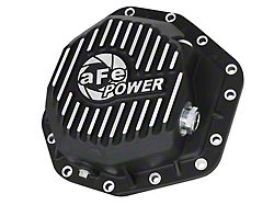 AFE Pro Series Rear Differential Cover with Machined Fins; Black; Dana M275-14 (17-22 6.7L Powerstroke F-350 Super Duty SRW)