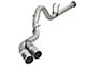 AFE Rebel XD Series 4-Inch DPF-Back Single Exhaust System with Polished Tips; Side Exit (11-14 6.7L Powerstroke F-350 Super Duty)