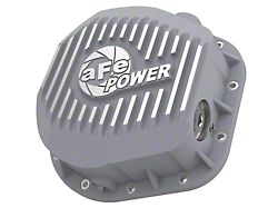 AFE Street Series Rear Differential Cover Raw with Machined Fins; Raw; 10.25/10.50-Inch (99-26 F-350 Super Duty SRW)