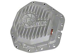 AFE Street Series Rear Differential Cover with Machined Fins; Raw; Dana M300-14 (17-22 6.7L Powerstroke F-350 Super Duty)