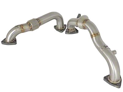 AFE Twisted Steel Header Up-Pipes (08-10 6.4L Powerstroke F-350 Super Duty)