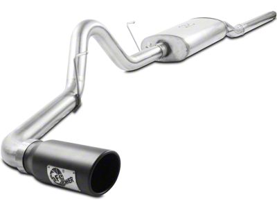 AFE MACH Force-XP 3-Inch Single Exhaust System with Black Tip; Side Exit (04-08 4.6L F-150)