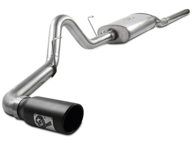 AFE MACH Force-XP 3-Inch Single Exhaust System with Black Tip; Side Exit (04-08 5.4L F-150)