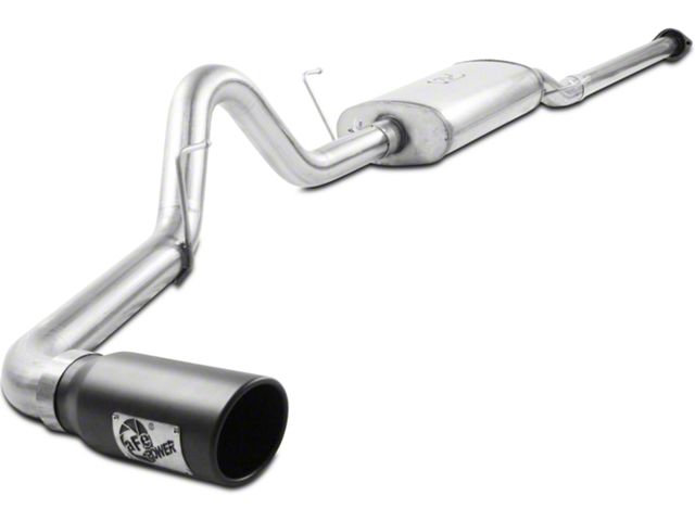 AFE MACH Force-XP 3-Inch Single Exhaust System with Black Tip; Side Exit (09-10 4.6L F-150)