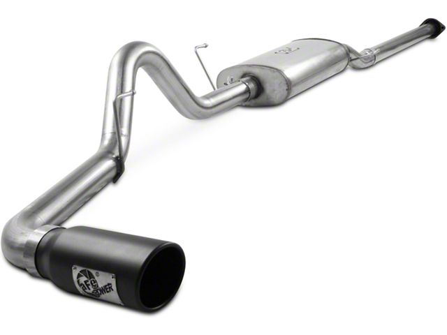 AFE MACH Force-XP 3-Inch Single Exhaust System with Black Tip; Side Exit (09-10 5.4L F-150, Excluding Raptor)