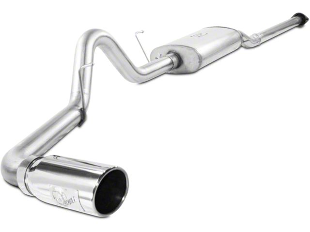 AFE MACH Force-XP 3-Inch Single Exhaust System with Polished Tip; Side Exit (09-10 4.6L F-150)