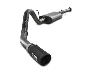 AFE MACH Force-XP 3 to 3.50-Inch Single Exhaust System with Black Tip; Side Exit (11-14 3.5L EcoBoost F-150)