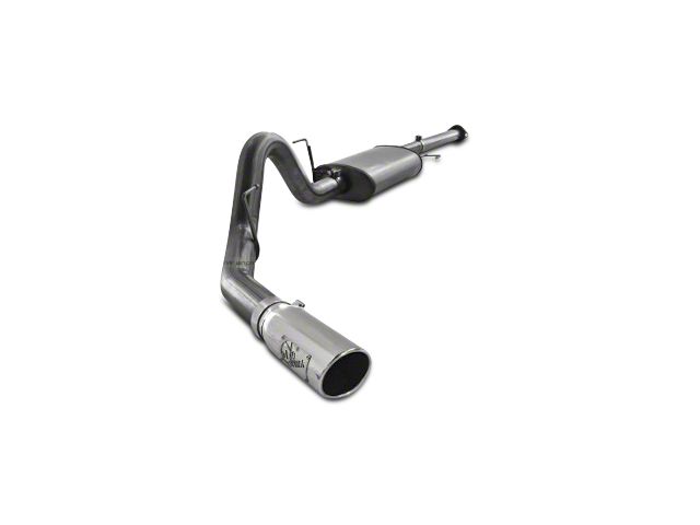 AFE MACH Force-XP 3 to 3.50-Inch Single Exhaust System with Polished Tip; Side Exit (11-14 3.5L EcoBoost F-150)