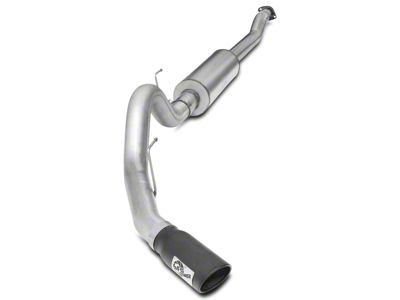 AFE MACH Force-XP 4-Inch Single Exhaust System with Black Tip; Side Exit (15-20 2.7L EcoBoost F-150)