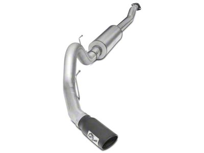 AFE MACH Force-XP 4-Inch Single Exhaust System with Black Tip; Side Exit (15-20 3.5L EcoBoost F-150, Excluding Raptor)