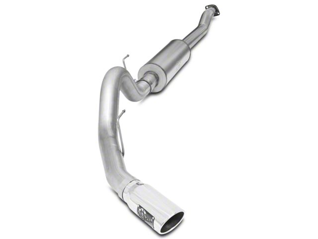 AFE MACH Force-XP 4-Inch Single Exhaust System with Polished Tip; Side Exit (15-20 2.7L EcoBoost F-150)