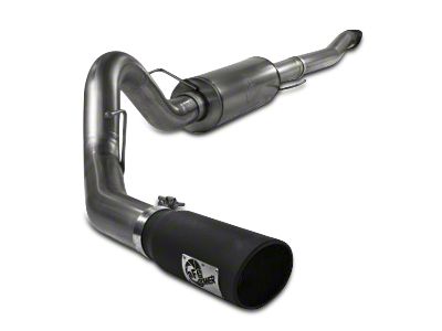 AFE MACH Force-XP 4-Inch Single Exhaust System with Black Tip; Side Exit (11-14 3.5L EcoBoost F-150)