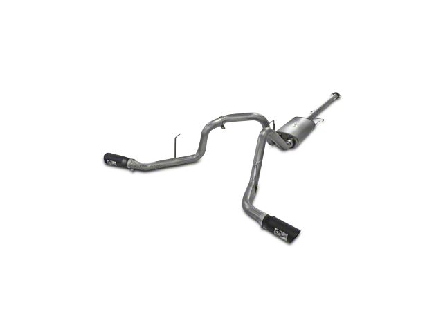 AFE MACH Force-XP 3-Inch Dual Exhaust System with Black Tips; Side Exit (11-14 3.5L EcoBoost F-150)