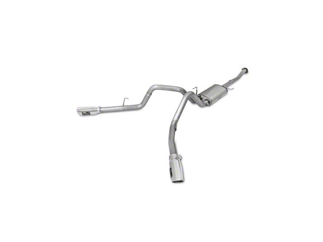AFE MACH Force-XP 3-Inch Dual Exhaust System with Polished Tips; Side Exit (15-20 5.0L F-150)