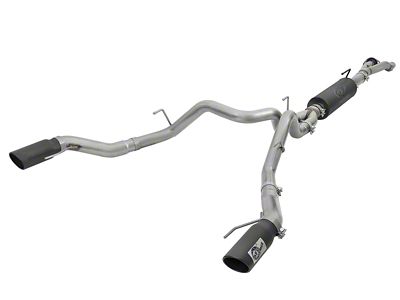 AFE MACH Force-XP Dual Exhaust System with Black Tips; Rear Exit (17-20 F-150 Raptor)