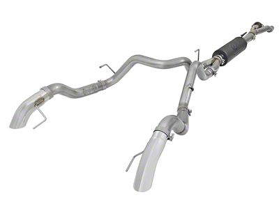 AFE MACH Force-XP Hi-Tuck Dual Exhaust System with Polished Tips; Rear Exit (17-20 F-150 Raptor)