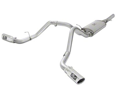 AFE MACH Force-XP 3-Inch Dual Exhaust System with Polished Tips; Side Exit (09-13 4.3L Silverado 1500)
