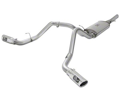 AFE MACH Force-XP 3-Inch Dual Exhaust System with Polished Tips; Side Exit (09-13 4.8L Silverado 1500)