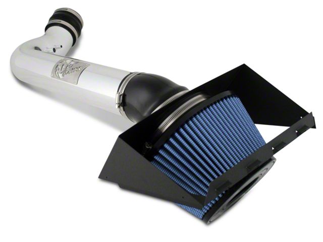 AFE Magnum FORCE Stage-2 Cold Air Intake with Pro 5R Oiled Filter; Polished (10-14 6.2L F-150 Raptor)
