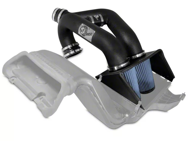 AFE Magnum FORCE Stage-2 Cold Air Intake with Pro 5R Oiled Filter; Black (15-24 2.7L EcoBoost F-150)