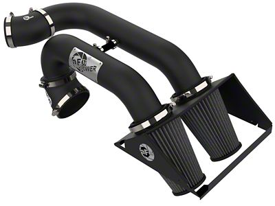 AFE Magnum FORCE Stage-2 Cold Air Intake with Pro DRY S Filter; Black (15-24 2.7L EcoBoost F-150)